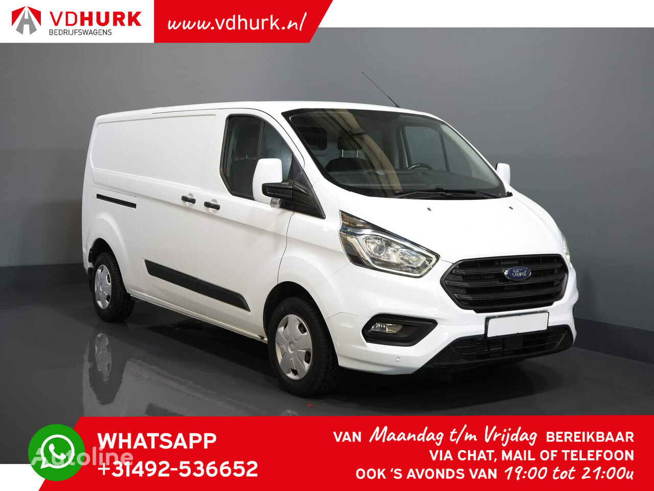 Ford Transit Custom 2.0 TDCI 130 pk L2 Trend Standkachel/ Stoelverw./ closed box van