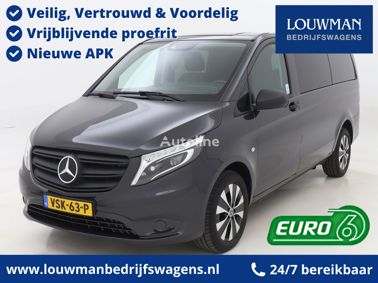 Mercedes-Benz Vito 116 CDI Lang Dubbele Cabine Comfort Distronic Led Camera Ca closed box van