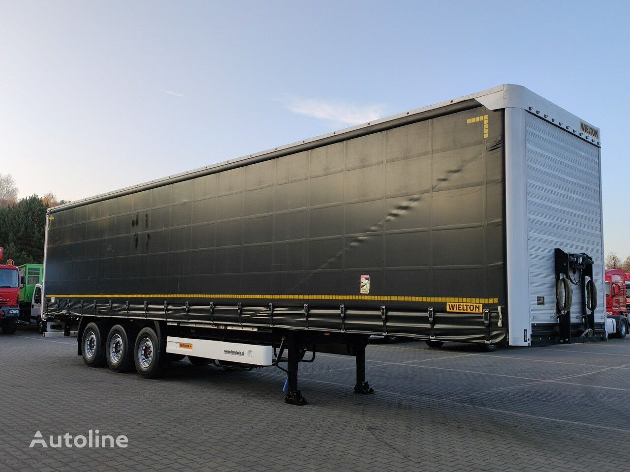 Wielton curtain side semi-trailer