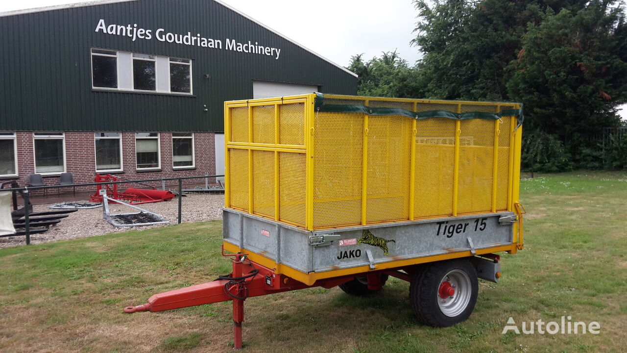 new Jako tiger 15 met snipperopbouw dump trailer