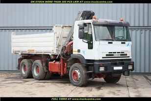 IVECO EUROTRAKKER, 6x4, KRANE HIAB (6000 KG, 16,7 m) dump truck