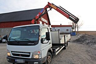 Mitsubishi Fuso CANTER *crane HMF 340 K3 *MANUAL *PLATFORM 6m *FULL STEEL *VIDEO flatbed truck