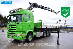 Scania R480 8X4 Palfinger PK50002 EH Kran Crane Fly-Jib Liftachse Euro  flatbed truck