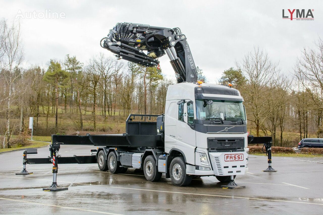 new Volvo flatbed truck