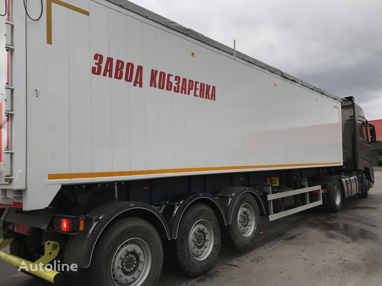 new Zavod Kobzarenka ANP-55 zernovoz alyuminievyy grain semi-trailer
