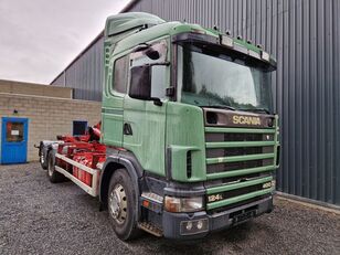 Scania R124-400 6x2 / FREINS TAMBOURS / DRUM BRAKES hook lift truck