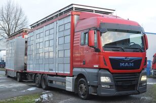 MAN TGX 26.420 Euro 6/ AT 18/73 livestock truck + livestock trailer