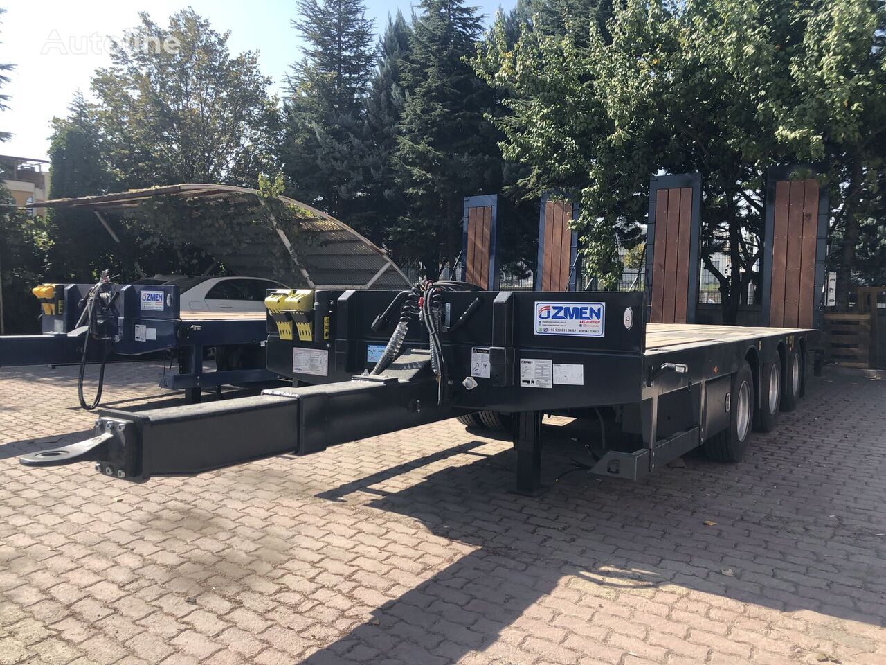 new Özmen Damper DRAWBAR TRAILER - CENTRAL AXLE low loader trailer