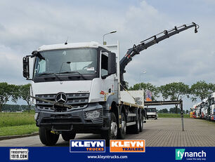 damaged Mercedes-Benz AROCS 3240 hiab228es5 platform truck