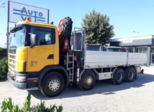 SCANIA R 124  flatbed truck